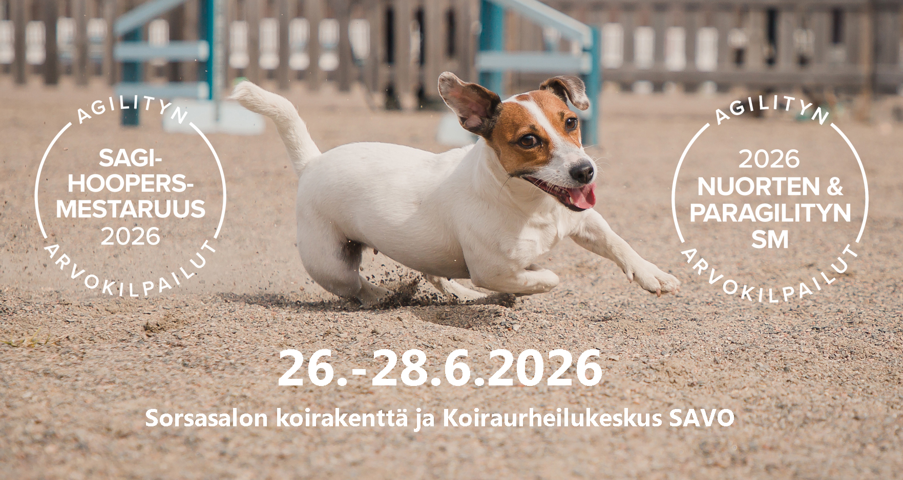 26.-28.6.2026 Nuorten & paragilityn SM-kilpailut sekä SAGI-hoopermestaruuskilpailut