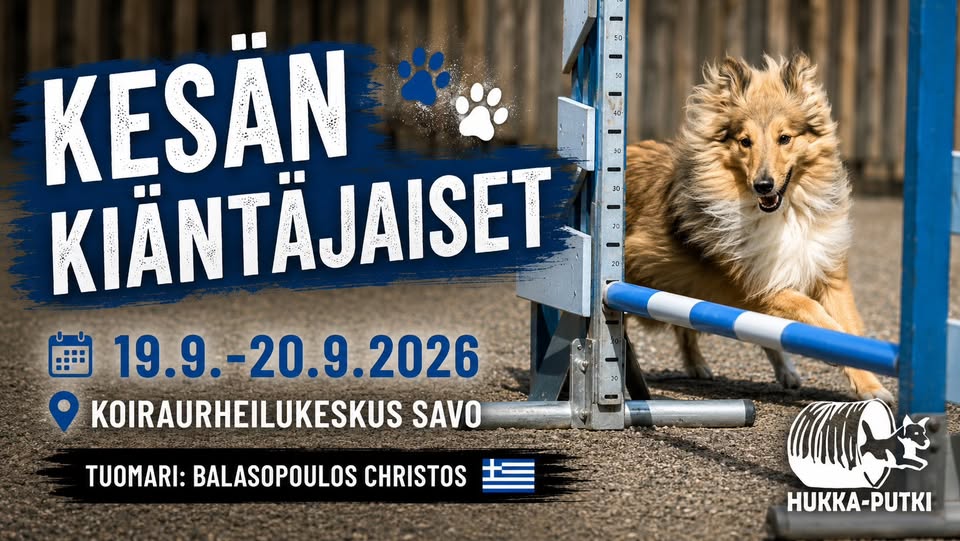 Kesän Kiäntäjäiset 19.-20.9.2026 – Hukka-Putken viralliset agilitykilpailut